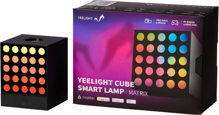 Xiaomi Yeelight Cube Smart Lamp -älyvalaisin, Matrix