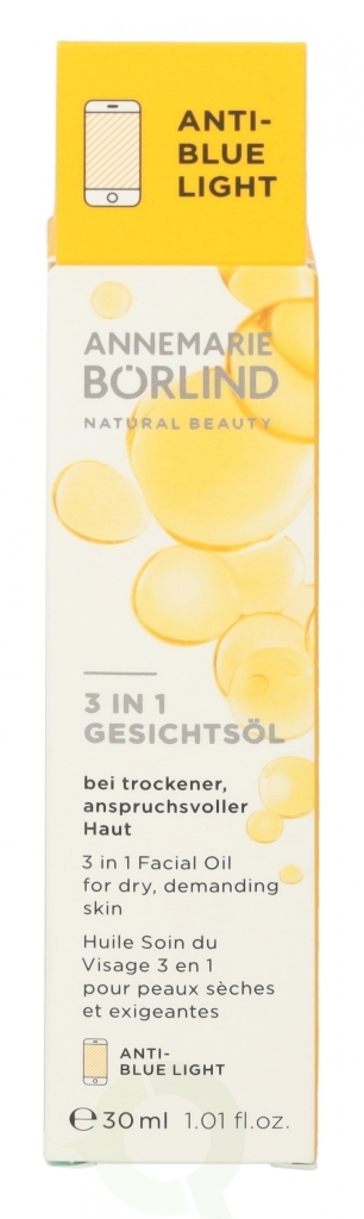 Annemarie Borlind 3 In 1 Facial Oil 30 ml For Dry, Demanding Skin