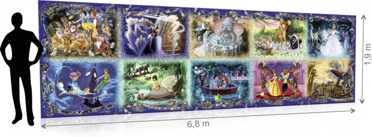 Ravensburger Disney Gravity -palapelikokoelma, 40 000 palaa, Maailman suurin palapeli!