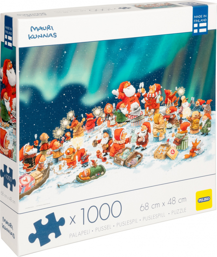 Peliko Mauri Kunnas joulu -palapeli, 1000 palaa Peliko Mauri Kunnas joulu -palapeli, 1000 palaa