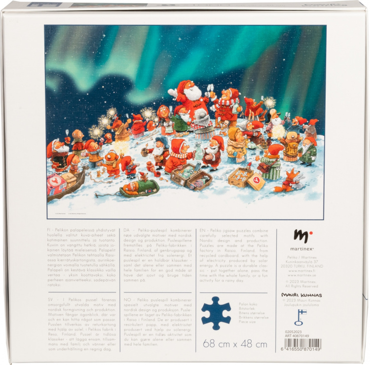 Peliko Mauri Kunnas joulu -palapeli, 1000 palaa Peliko Mauri Kunnas joulu -palapeli, 1000 palaa