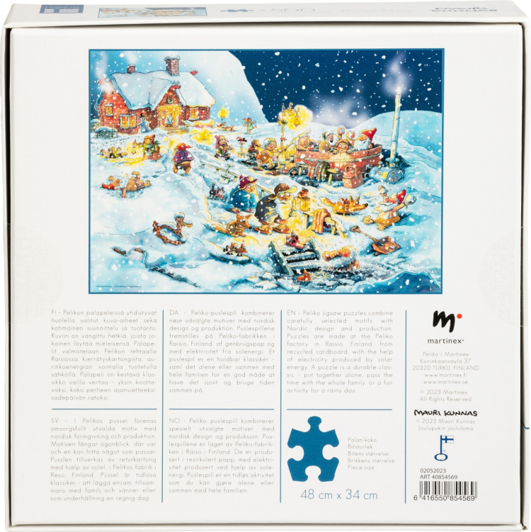 Peliko Mauri Kunnas Joulu -palapeli, 500 palaa Peliko Mauri Kunnas Joulu -palapeli, 500 palaa