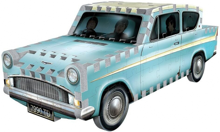 Harry Potter Wrebbit Flying Ford Anglia 3D-palapeli, 130 palaa Harry Potter Wrebbit Flying Ford Anglia 3D-palapeli, 130 palaa