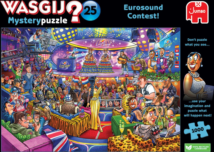 Royal Jumbo BV Wasgij Mystery 25, Eurosong contest - palapeli, 1000 palaa