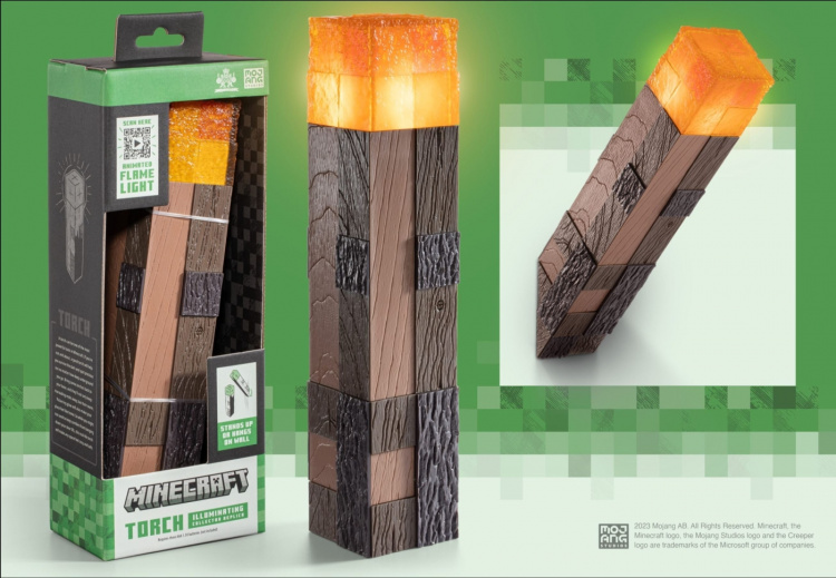 Noble Collection Minecraft Torch -valo