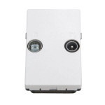 Triax Wall Outlet FM/TV TD 260E White Triax Wall Outlet FM/TV TD 260E White