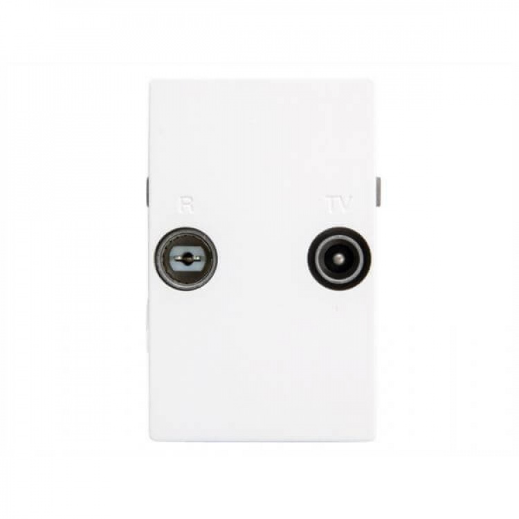 Triax Wall Outlet FM/TV TD 263E White Triax Wall Outlet FM/TV TD 263E White