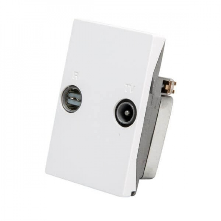 Triax Wall Outlet FM/TV TD 263E White Triax Wall Outlet FM/TV TD 263E White