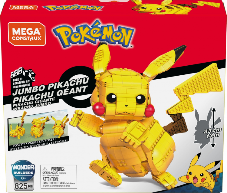 Mega Pokemon Jumbo Pikachu -rakennussarja