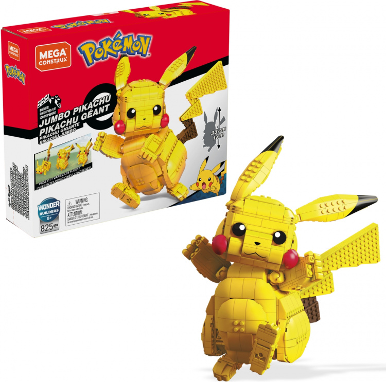 Mega Pokemon Jumbo Pikachu -rakennussarja