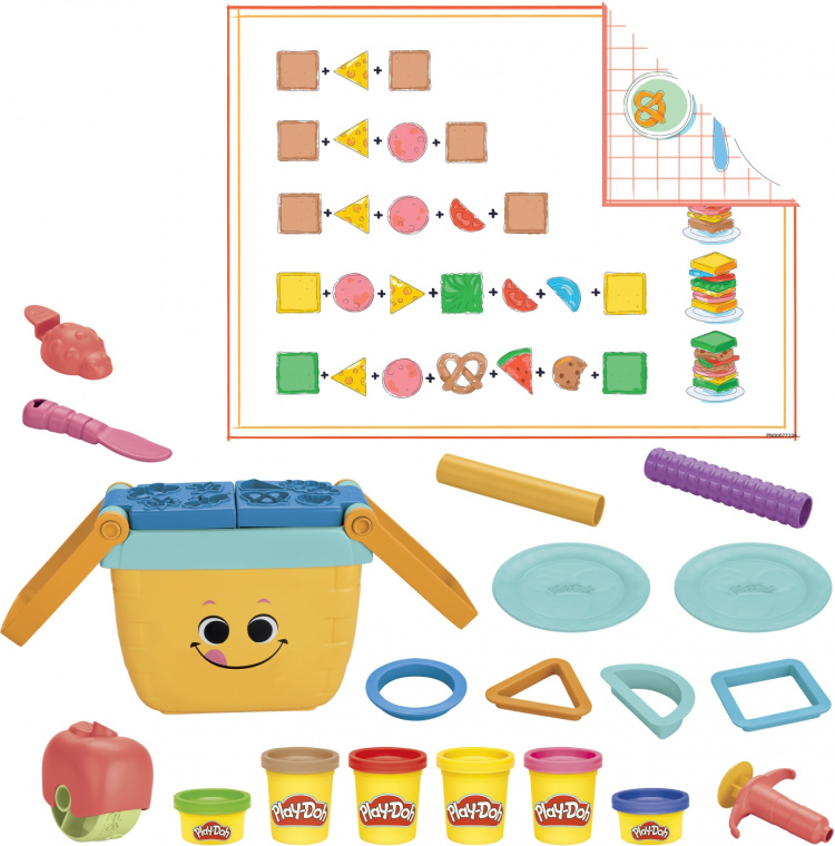 PLAY-DOH Picnic Shapes Starter Set -muovailuvahasetti