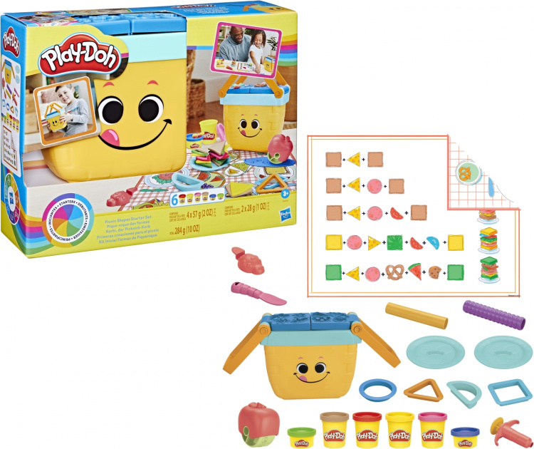 PLAY-DOH Picnic Shapes Starter Set -muovailuvahasetti