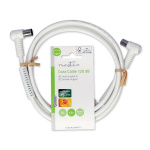 Nedis Koaksiaalikaapeli | IEC (Coax) Uros | IEC (Coax) Naaras | Niklattu | 120 dB | 75 Ohm | Nelinkertainen suojaus | 1.50 m | Pyöreä | PVC | Valkoinen | Label
