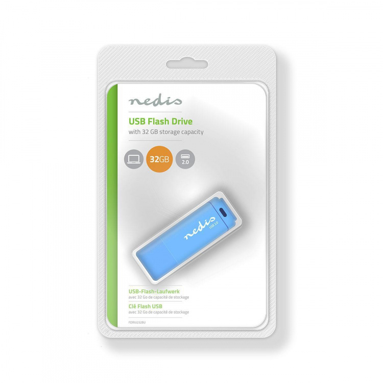 Nedis Muistitikku | 32 GB | USB Type-A | Lukunopeus: 12 MB/s | Kirjoitusnopeus: 3 MB/s Nedis Muistitikku | 32 GB | USB Type-A | Lukunopeus: 12 MB/s | Kirjoitusnopeus: 3 MB/s