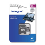 Integral 128 GB nopea microSDHC/XC V30 UHS-I U3 -muistikortti Integral 128 GB nopea microSDHC/XC V30 UHS-I U3 -muistikortti
