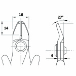 Piergiacomi Erittäin vahva huuhteluleikkuri korujen valmistukseen ja kumitiivisteiden leikkaamiseen