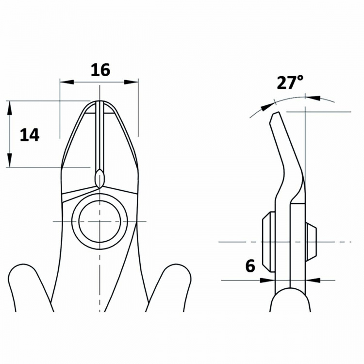 Piergiacomi Erittäin vahva huuhteluleikkuri korujen valmistukseen ja kumitiivisteiden leikkaamiseen