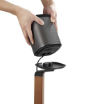 Nedis Kaiutinteline | Sopii käytettäväksi: Sonos® One SL™ / Sonos® One™ / Sonos® PLAY:1™ | Teline | 10 kg | Kiinteä | Metalli / Puu | Musta / Ruskea Nedis Kaiutinteline | Sopii käytettäväksi: Sonos® One SL™ / Sonos® One™ / Sonos® PLAY:1™ | Teline | 10 kg | Kiinteä | Metalli / Puu | Musta / Ruskea