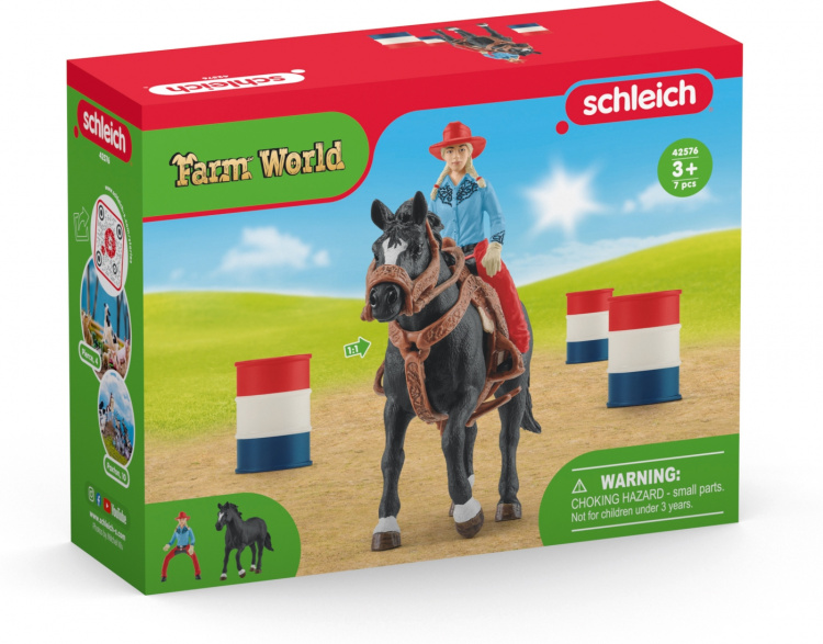 Schleich Farm World 42576 Lehmityttö ja tynnyrikisa