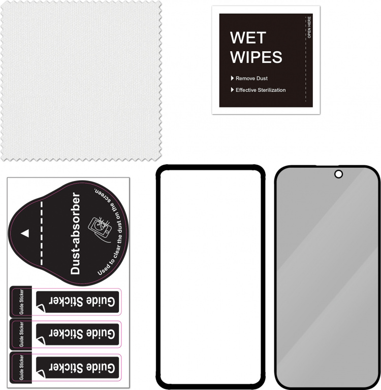 FoneKit Privacy+ Full Cover -panssarilasi, iPhone 15 Pro Max