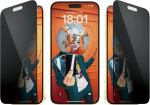 PanzerGlass Privacy Ultra Wide Fit -lasikalvo, iPhone 15 Plus, musta kehys PanzerGlass Privacy Ultra Wide Fit -lasikalvo, iPhone 15 Plus, musta kehys