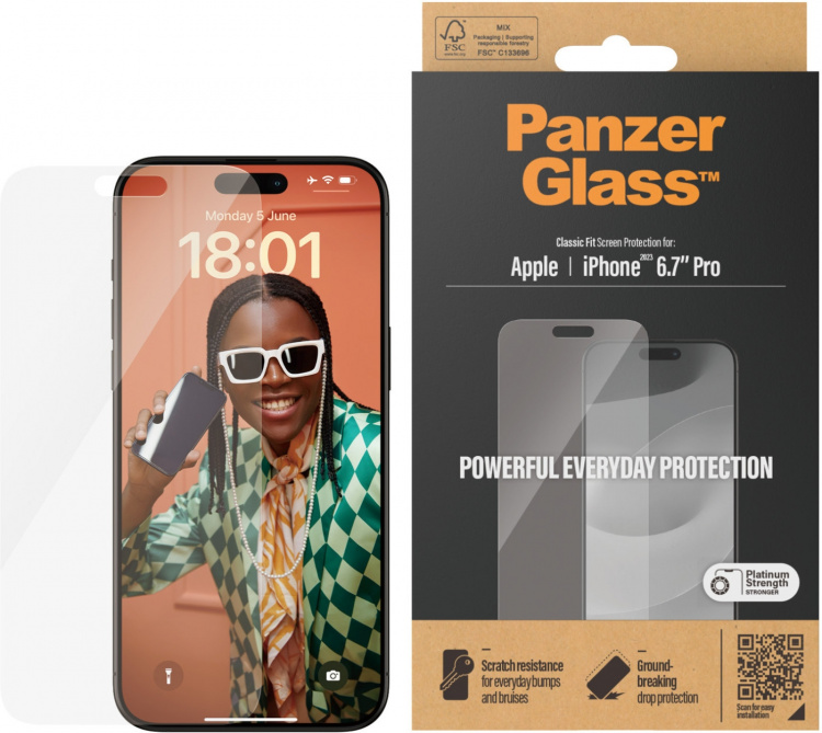 PanzerGlass lasikalvo, iPhone 15 Pro Max PanzerGlass lasikalvo, iPhone 15 Pro Max