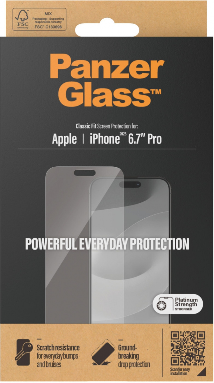 PanzerGlass lasikalvo, iPhone 15 Pro Max PanzerGlass lasikalvo, iPhone 15 Pro Max
