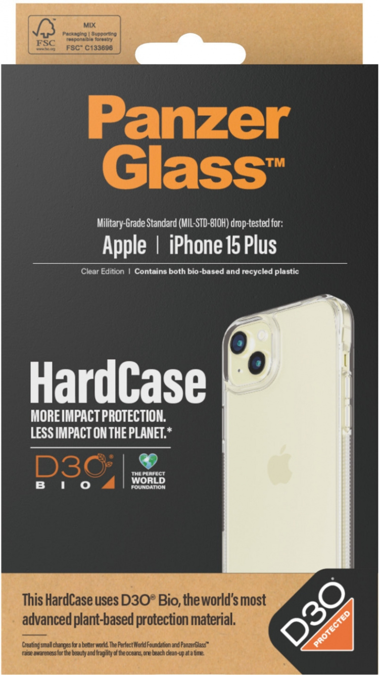 PanzerGlass HardCase with D3O -suojakotelo, iPhone 15 Plus PanzerGlass HardCase with D3O -suojakotelo, iPhone 15 Plus