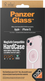 PanzerGlass HardCase with D3O -suojakotelo, MagSafe-yhteensopiva, iPhone 15 PanzerGlass HardCase with D3O -suojakotelo, MagSafe-yhteensopiva, iPhone 15