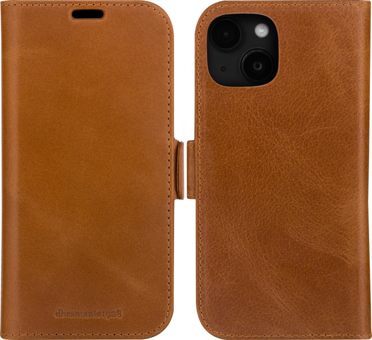 dbramante1928 Lynge, lompakko- ja suojakotelo, iPhone 15, ruskea