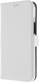 Insmat Exclusive Flip Case -lompakkokotelo, iPhone 15, valkoinen