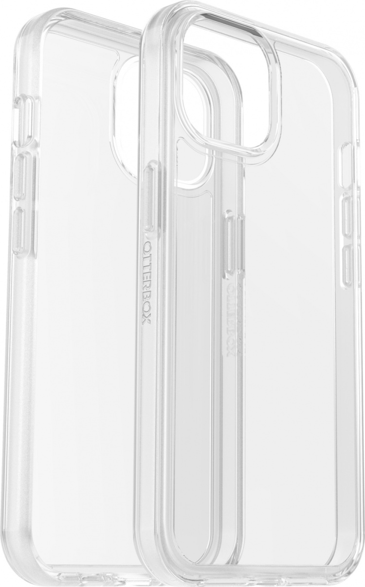 Otterbox Symmetry Clear -suojakuori, iPhone 15 / 14 / 13, kirkas
