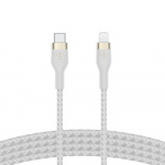 Belkin BOOST CHARGE USB-C to LTG Braided Silicon, 2m, White Belkin BOOST CHARGE USB-C to LTG Braided Silicon, 2m, White