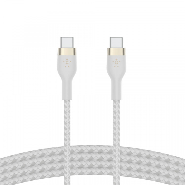 Belkin BOOST CHARGE USB-C to USB-C 2.0 Braided Silicon, 1m, White