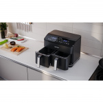 Sharp Luftfritös Airfryer Dubbel 2X4L 2X1800Watt AF-GD82AU-B