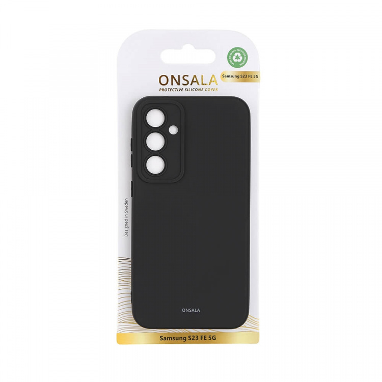Onsala Backcover Sil Touch Samsung S23 FE 5G Black Onsala Backcover Sil Touch Samsung S23 FE 5G Black
