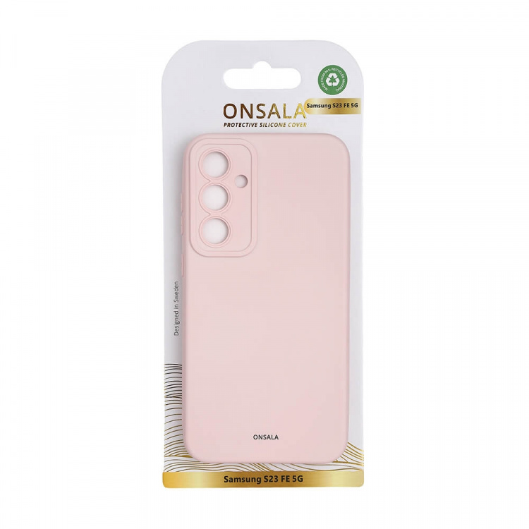 Onsala Backcover Sil Touch Samsung S23 FE 5G Chalk Pink