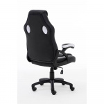 RAPTOR Gaming Chair GS-40 Compact, PU+Fabric, Black/White