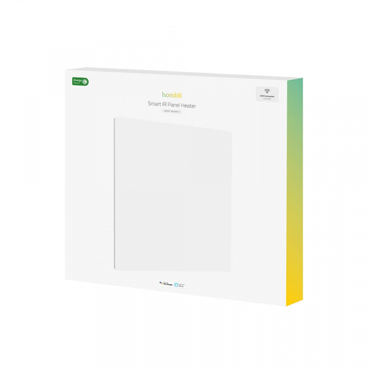 Hombli Smart Infrared Heater Metal Panel 350w White Hombli Smart Infrared Heater Metal Panel 350w White