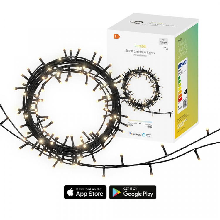 Hombli Smart Christmas Light LED String 20m IP44 Hombli Smart Christmas Light LED String 20m IP44