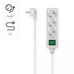 Hama Power Strip 3-way Switch White 3.0m