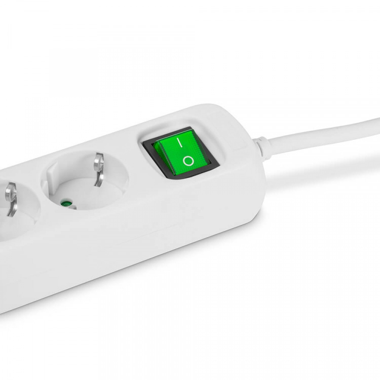 Hama Power Strip 6-way Switch White 1.4m