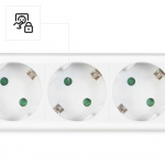 Hama Power Strip 6-way Switch White 1.4m