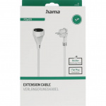 Hama Extension Cable Indoor White 3.0m