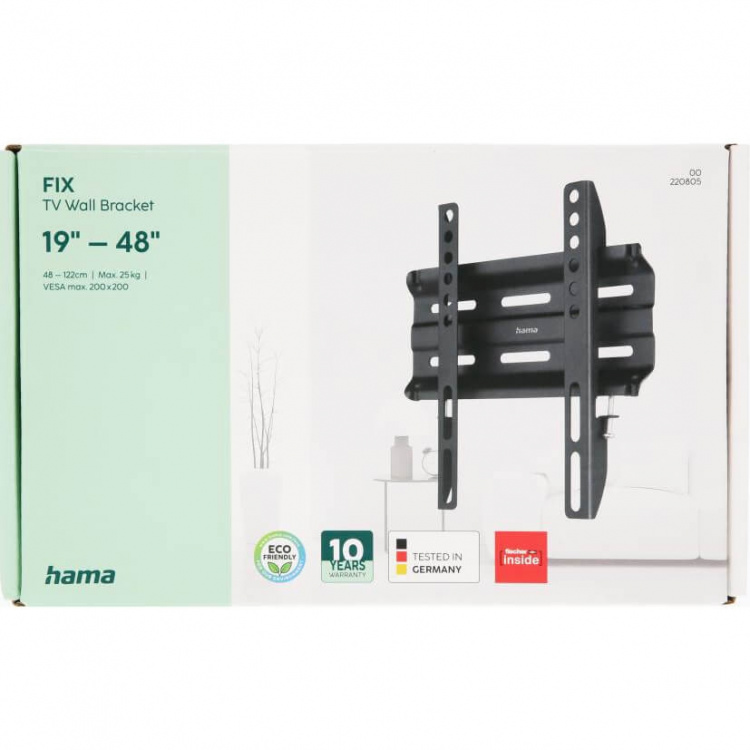 Hama TV Wall Bracket Fixed VESA up to 200x200 48