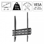 Hama TV Wall Bracket Fixed VESA up to 400x400 65 Hama TV Wall Bracket Fixed VESA up to 400x400 65