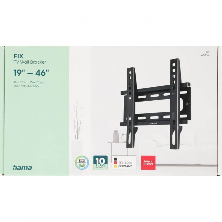Hama TV Wall Bracket Fixed VESA up to 200x200 46