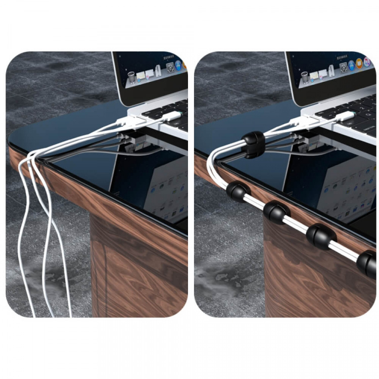 Desire2 Cable Nuggetin kaapelipidikkeet x10 Musta