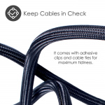 Desire2 Deskmate kaapelin suoja 4m tarrakiinnitys musta Desire2 Deskmate kaapelin suoja 4m tarrakiinnitys musta