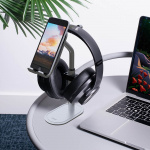 Desire2 Headrest Pro Stand For headphone and phone silver